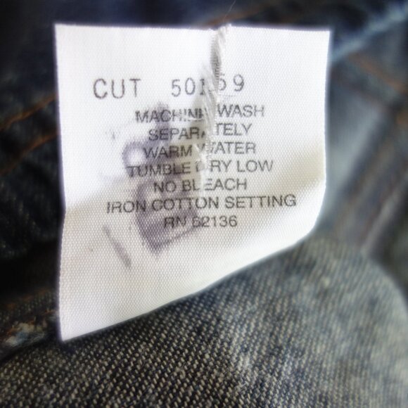 Vtg Made in U.S.A. GUESS Denim Overalls Dress – Jr 7 - Picture 10 of 10